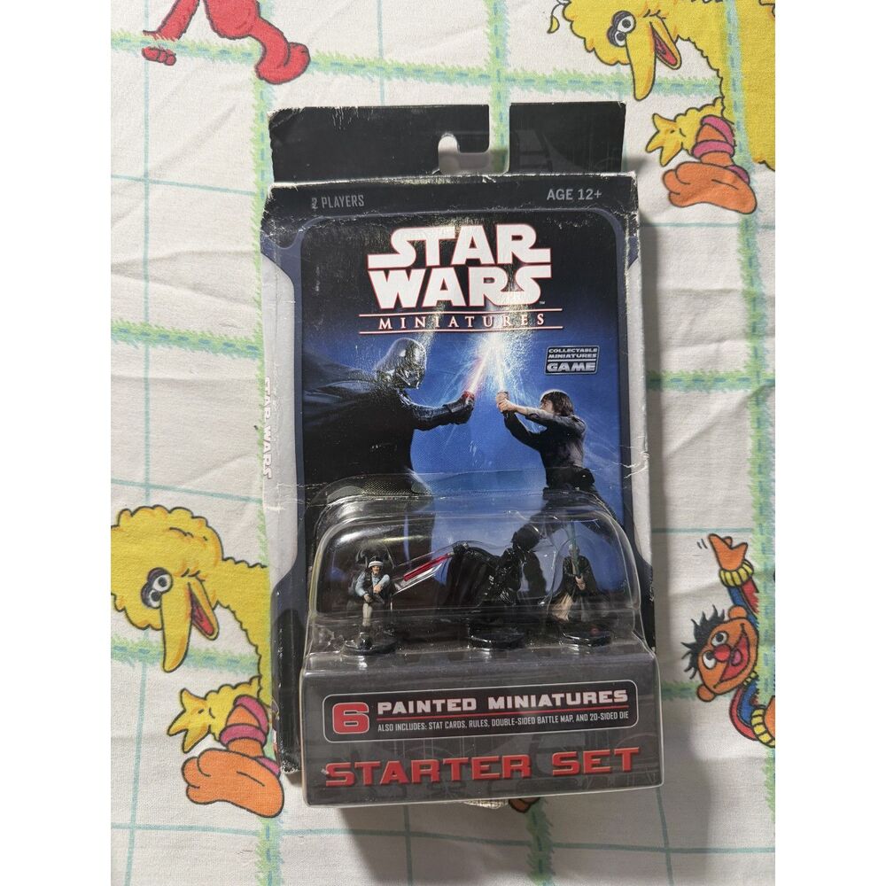 WOTC Star Wars Miniatures game starter set 6 painted minis Wizards of the coast